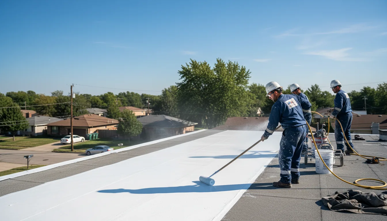 Commercial roof coating in Burns, CO near me